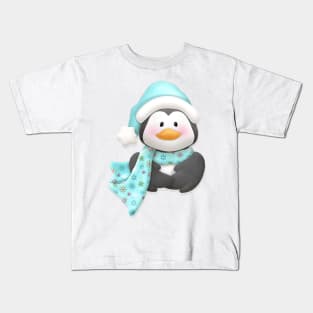 Cute penguin face Kids T-Shirt